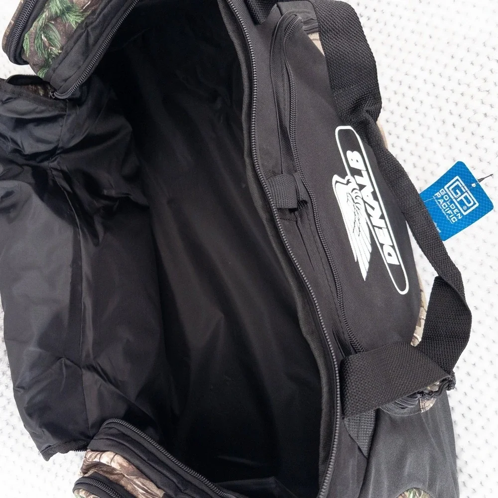 NWT Golden Pacific‎ Dekalb Duffel Bag Black Camo Hunting Tactical Farming Travel